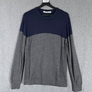 Icebreaker 100% Wool Crewneck Long Sleeve Sweaters - Men's Size M - Blue Gray